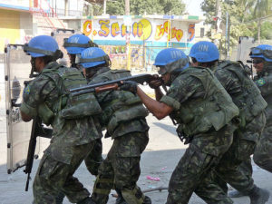UN troops have militarily occupied Haiti since 2004. “The restoration of sovereignty is a prerequisite to a sovereign foreign policy.”