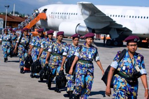 Bangladeshi female UN troops