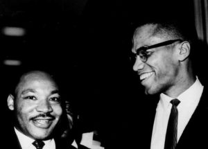 Martin Luther King et Malcolm X 