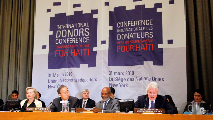 Opening session of the International Donors' Conference towards a "New Future for Haiti".