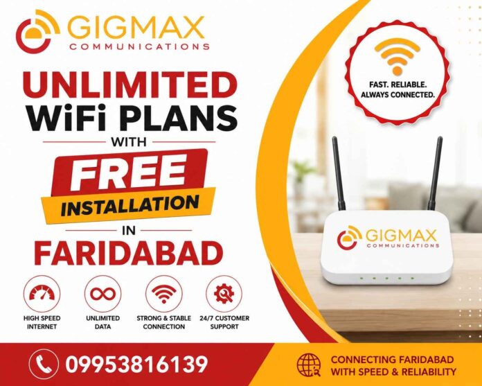 Unlimited-WiFi-Plans-with-Free-Installation-in-Faridabad-GIGMAX