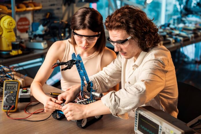 young-man-woman-protective-glasses-doing-experiments-robotics-laboratory-robot_1268-23358