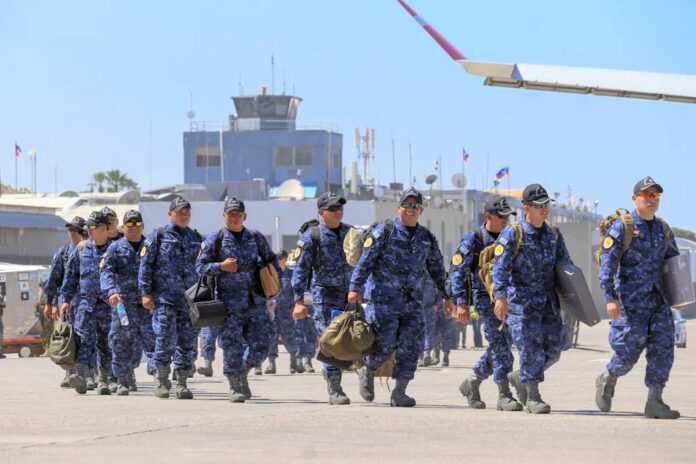 2025 02 04 Salvadoran forces arriving in Haiti at airport Photo Dieugo André The Haitian Times